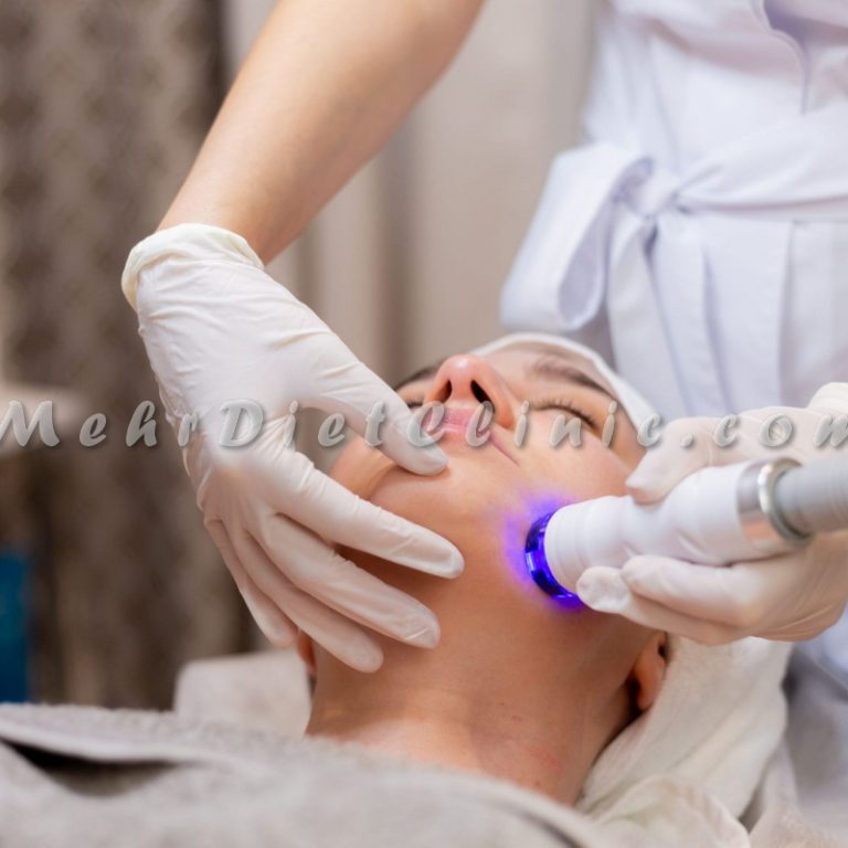 آر اف موضعی چربی سوز جهت ایجاد زاویه فک و رفع غبغب